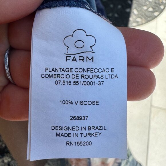 Farm Rio Midnight Flower Wrap Maxi Dress XL - Picture 13 of 14